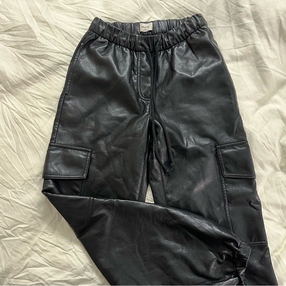 Wilfred Free - ARTIZIA - Faux Leather Jogger Pants 2XS